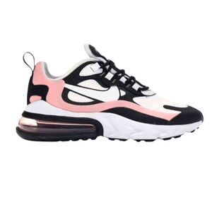 NIKE Air Max 270 React 'Black White Bleached Coral' Running Shoes Size 11